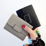 Solid Wallet Female Short Mini All-match Students Small Wallet