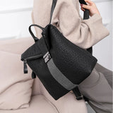 High Capacity Leather Backpack for Girls Travel Bagpack