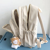 Waterproof Nylon Student Backpack School Bags for Teenage Girls