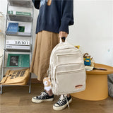 Waterproof Nylon Student Backpack School Bags for Teenage Girls