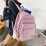 Waterproof Nylon Student Backpack School Bags for Teenage Girls