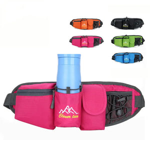 Camouflage Running Waist Pack with Water Bottle Holder