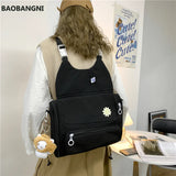 Waterproof Nylon Women Backpack Female Travel Bag Small Schoolbag