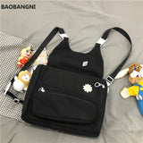Waterproof Nylon Women Backpack Female Travel Bag Small Schoolbag