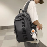 Letter Print Women Backpack Waterproof Nylon School Bag Female College Student B