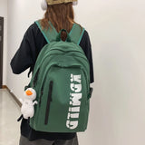 Letter Print Women Backpack Waterproof Nylon School Bag Female College Student B