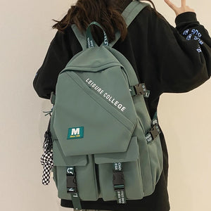 Waterproof Nylon Female Backpack Large Capacity School Bag Men Laptop Backpacks