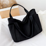 Multi-pockets Zipper Handbag for School Teacher Leisure Top-handle Bag
