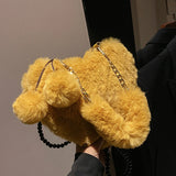 Multicolor Beaded Cross Body Shoulder Bag Heart-Shaped Handbag Totes Backpack