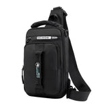Crossbody Bag Mens USB Charging Chest Pack Waist bag Male