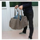 Multifunctional Camping Canvas Travel Bag Large Capacity Shoulder Gym Bag Duffel