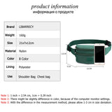 High Nylon Ladies Shoulder Bag Multi-functional Chest Bags