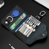 Cowhide Car Buckle Key Case Multifunctional