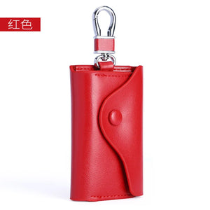 Cowhide Car Buckle Key Case Multifunctional