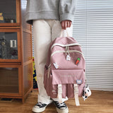 Waterproof Nylon Women Backpack with Large Capacity