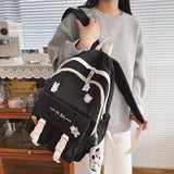 Waterproof Nylon Women Backpack with Large Capacity