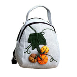 National String Appliques Small Handbags Lady Canvas Carrier