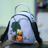 National String Appliques Small Handbags Lady Canvas Carrier
