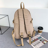 Panelled Waterproof Nylon Women Backpack for Teenage Girls