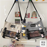 Casual Nylon Messenger Bag Harajuku Waterproof Shoulder Bag for Girls Boys