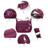 Nylon Waterproof Messenger Bag for Lady Crossbody Shoulder Bag