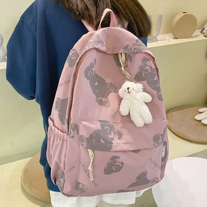 Cute Cartoon Girl Schoolbag Large Capacity Backpack