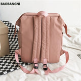 Nylon Backpack Women Travel Bagpack College Student Backbag