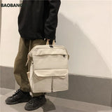Nylon Backpack Women Travel Bagpack College Student Backbag