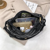 Nylon Down Shoulder Bag Plaid Crossbody Tote for Women