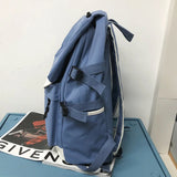 Nylon Unisex Backpack Harajuku Large Capacity Students School Bags