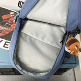 Nylon Unisex Backpack Harajuku Large Capacity Students School Bags