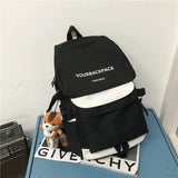 Nylon Unisex Backpack Harajuku Large Capacity Students School Bags