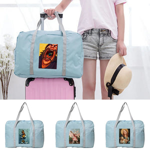 Nylon Foldable Travel Bag Women WaterProof Travel Weekend Organizer Clothes Stor