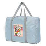 Nylon Foldable Travel Bag Women WaterProof Travel Weekend Organizer Clothes Stor