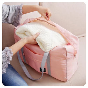 Nylon Foldable Travel Storage Bag Unisex Large Capacity Luggage
