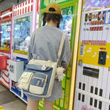 Nylon Messenger Bag for Women Totes Leisure Girl Schoolbag Large Capacity