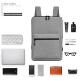 Nylon Ultra-thin Men's Backpack Anti-theft Thin 15' Laptop Man Bag