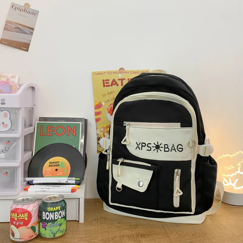 Nylon Waterproof School Bags Teenage Girls Backpacks Women Travel Bags