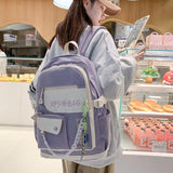 Nylon Waterproof School Bags Teenage Girls Backpacks Women Travel Bags