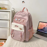 Nylon Waterproof Women School Backpacks for Teenage Girls