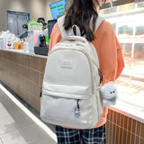 Nylon Waterproof Women School Bags for Teenage Girls Backpacks Student Bookbags