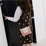 One Shoulder Bag Lady HandBag Crossbody Bag Contrast Small Square Bag