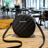 Vintage Embroidered Crossbody Bag Round Small Handbag Retro One Shoulder