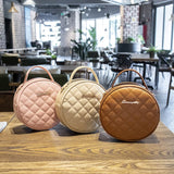 Vintage Embroidered Crossbody Bag Round Small Handbag Retro One Shoulder