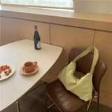 Large Capacity Nylon Drawcord Shopping Bag Underarm Bag