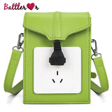 Socket Shape Bag for Women Shoulder Bag Casual Flap Purse Handbag Crossbody