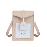 Socket Shape Bag for Women Shoulder Bag Casual Flap Purse Handbag Crossbody