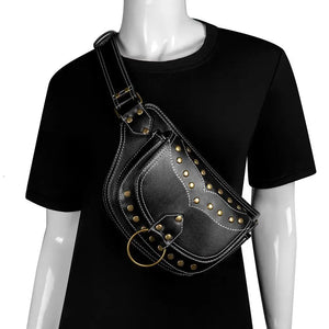 Outdoor Sports Women's Bag Gothic Leg Bag Waist Fanny Pack Chest Bum Purse