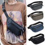 Outdoor Waist Bag Men Women Running Bum Bag Zip Fanny Pack Travel Chest Bag