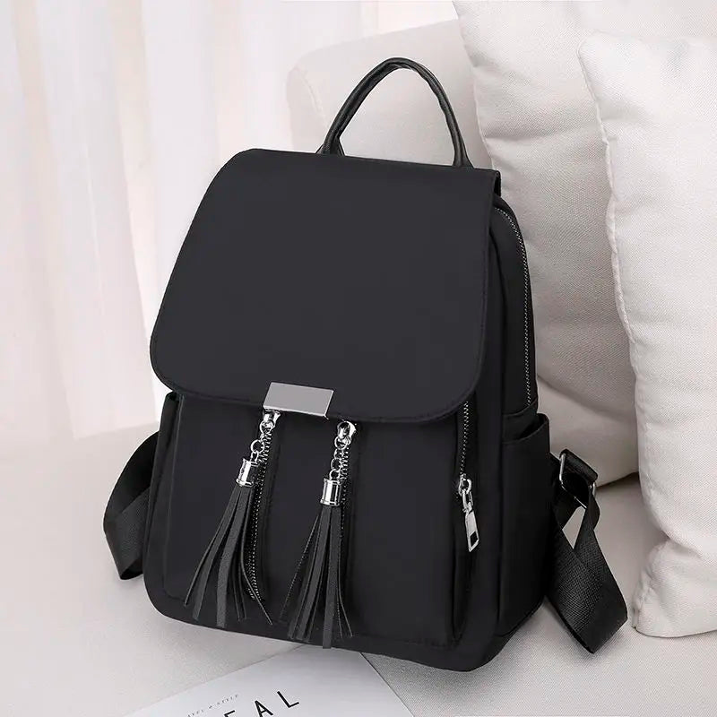 Small School Bag Oxford Cloth Backpack Large Capacity Travel Ladies Rucksack